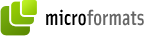 Select to visit the Microformats website Microformats logo