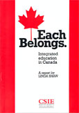 Each Belongs - Integrated Education in Canada cover image
